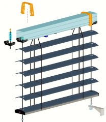 VENKOVNÍ ŽALUZIE S VEDENÍM V LANKU - LA